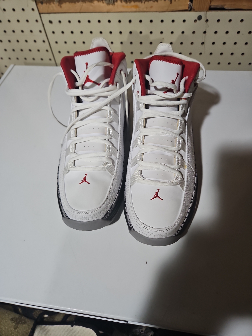 Jordan  Take Flight White And Red Size 11 Mid Top Sneakers Sneakers